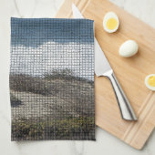 Linge De Cuisine Bienvenue Paysage côtier Photo Maison de plage (Quart Plié)