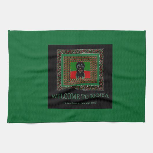 Linge De Cuisine Bienvenue sur Magical Kenya : Hakuna Matata (Horizontal)