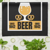 Linge De Cuisine Bière Pilsner Allemande Et Saucisse (Plié)