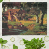 Linge De Cuisine Bierstadt Albert, Une Usine Rustique (Plié)