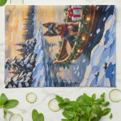 Linge De Cuisine Biewer Terrier Christmas Boat Holiday (Plié)