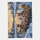 Linge De Cuisine Biewer Terrier Christmas Boat Holiday (Vertical)