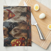 Linge De Cuisine Biewer Terrier Halloween Éffrayant (Quart Plié)