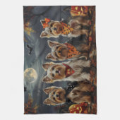 Linge De Cuisine Biewer Terrier Halloween Éffrayant (Vertical)