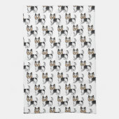 Linge De Cuisine Biewer Terrier mignon Motif de dessin de chien (Vertical)