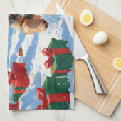 Linge De Cuisine Biewer Terrier Noël Festive Scène de neige (Quart Plié)