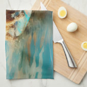 Linge De Cuisine Biewer Terrier Plage Surf Peinture (Quart Plié)