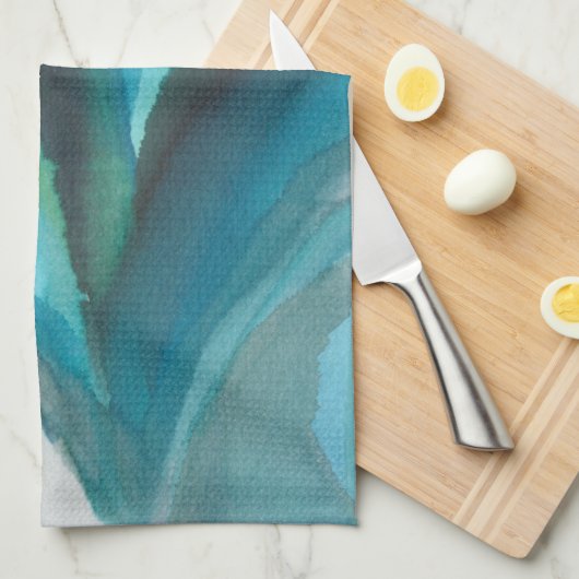 Linge De Cuisine Big Blue Leaf I (Quart Plié)