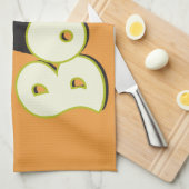 Linge De Cuisine Big BOO - Frankenstein Monster Halloween Orange (Quart Plié)