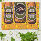 Linge De Cuisine BIG BREWS Happiness Await (Plié)