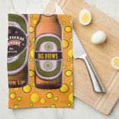 Linge De Cuisine BIG BREWS Happiness Await (Quart Plié)