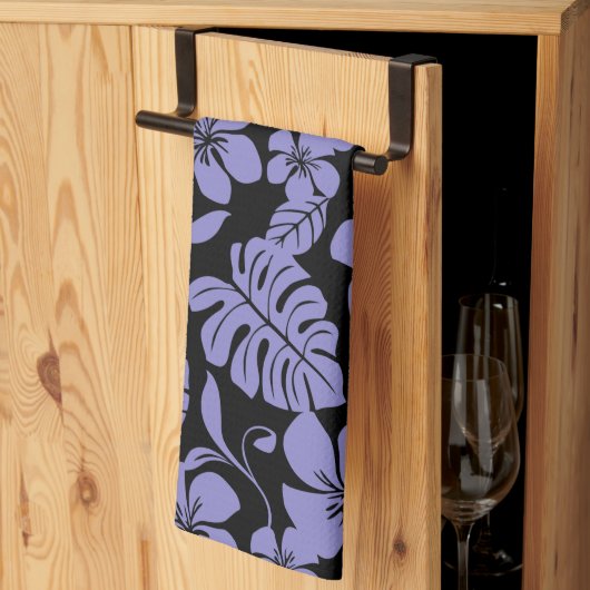 LINGE DE CUISINE BIKINI ROSE (NOIR//LAVENDER) (Pliage en tiers)