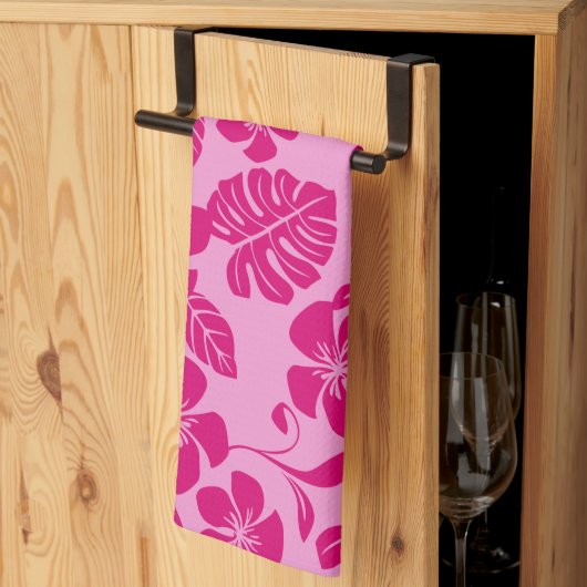 LINGE DE CUISINE BIKINI ROSE (ROSES) (Pliage en tiers)