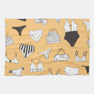 Linge De Cuisine Bikini tropical : Motif d'été à main