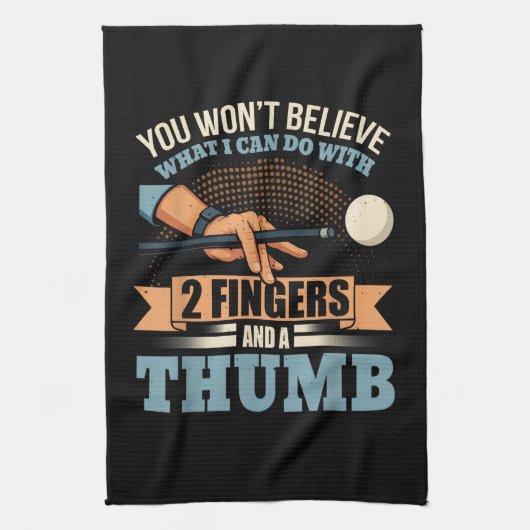 Linge De Cuisine Billard drôle de piscine (Vertical)