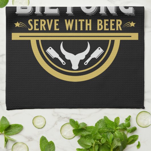 Linge De Cuisine Biltong Et Bière (Plié)