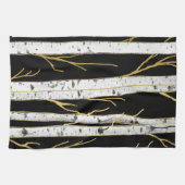 Linge De Cuisine Birch Tree Forêt moderne Nature (Horizontal)