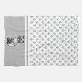 Linge De Cuisine Birman / Ragdoll Tabby bleu point Patte Chaton & P (Horizontal)