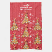 Linge De Cuisine Biscuits biscuits de Noël Cuisinier Écran Snowflak (Vertical)