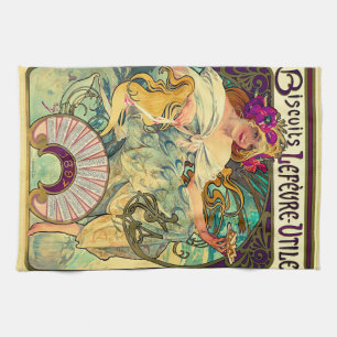 Linge De Cuisine Biscuits Lefevre-Utile par Alphonse Mucha (1896)