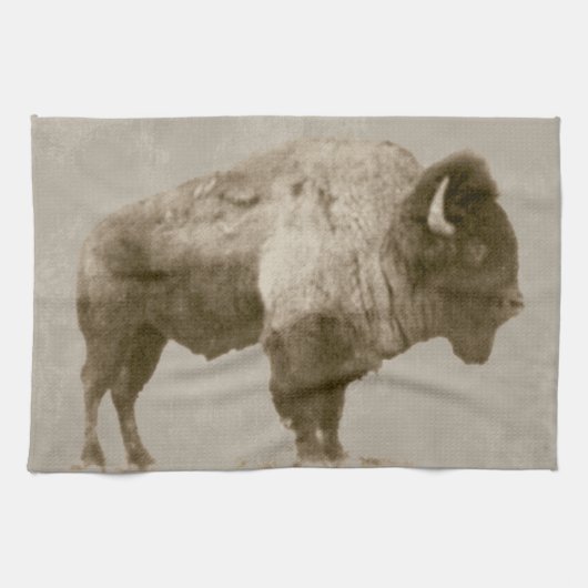 Linge De Cuisine Bison d'Amérique (Horizontal)