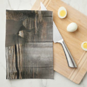 Linge De Cuisine Bison de bois (Quart Plié)