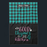 Linge De Cuisine Bizarre De Cuisine Bonne Thymes Dans La Cuisine Pl<br><div class="desc">Drôle et serviette de cuisine cool pour rendre la cuisine plus amusante. Cadeau personnalisé pour la famille et les amis qui aiment la cuisine, la cuisson et essayer une nouvelle recette dans la cuisine. Customisez le libellé qui convient à votre occasion. Vous pouvez utiliser l'outil de conception pour modifier davantage...</div>