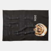 Linge De Cuisine Black 2026 Calendar Round Photo (Horizontal)