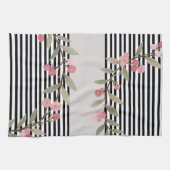 Linge De Cuisine Black and white stripe (Horizontal)