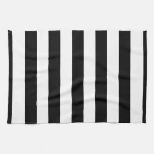 Linge De Cuisine Black and white XL Stripes