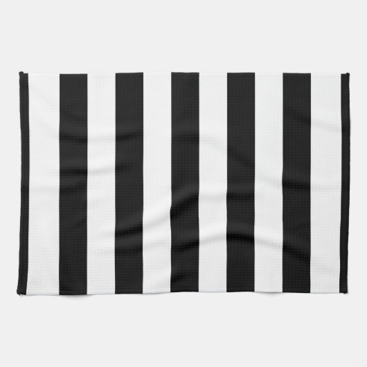 Linge De Cuisine Black and white XL Stripes (Horizontal)