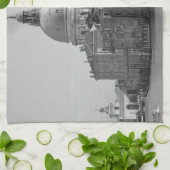 Linge De Cuisine Black Blanc Grand Canal Venise Italie Voyage (Plié)