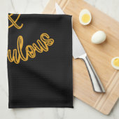 Linge De Cuisine Black et Gold 50 et Fabulous (Quart Plié)