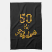 Linge De Cuisine Black et Gold 50 et Fabulous (Vertical)