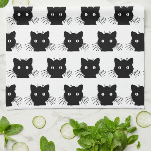 Linge De Cuisine Black Kitty (Plié)