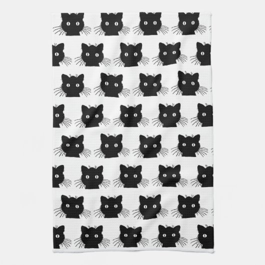 Linge De Cuisine Black Kitty (Vertical)