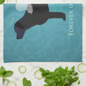 Linge De Cuisine Black Lab Pet Memorial Sympathy Pet Perte Concepti (Plié)