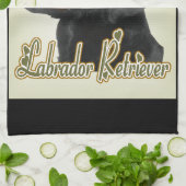 Linge De Cuisine Black Labrador (Plié)