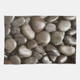 Linge De Cuisine Black River Rock Nature Zen Pebble