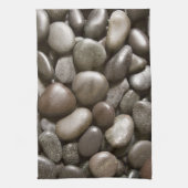 Linge De Cuisine Black River Rock Nature Zen Pebble (Vertical)