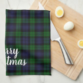 Linge De Cuisine Black Watch Tartan Joyeux Noël (Quart Plié)