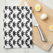 Linge De Cuisine Black White Deco (Quart Plié)