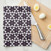 Linge De Cuisine Black White Geo Star JustPatterns Fabric (Quart Plié)