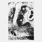 Linge De Cuisine Black White Pop Art Gorilla (Vertical)