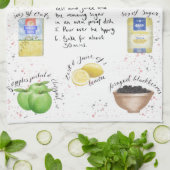 Linge De Cuisine Blackberry et recette illustrée par croustillant (Plié)