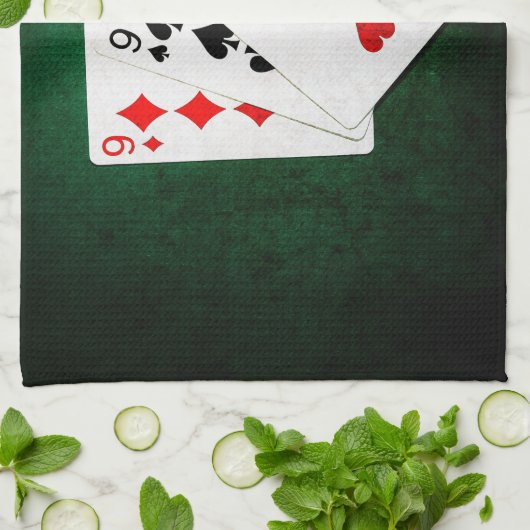 Linge De Cuisine Blackjack 21 point - Neuf, Neuf, Trois (Plié)