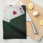 Linge De Cuisine Blackjack 21 point - Roi, Huit, Trois (Quart Plié)