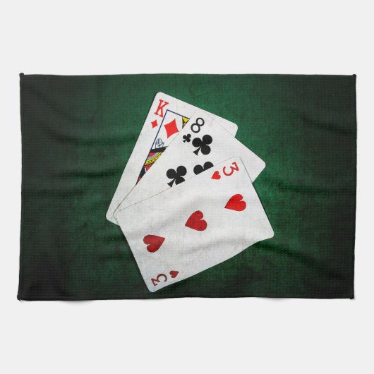 Linge De Cuisine Blackjack 21 point - Roi, Huit, Trois (Horizontal)