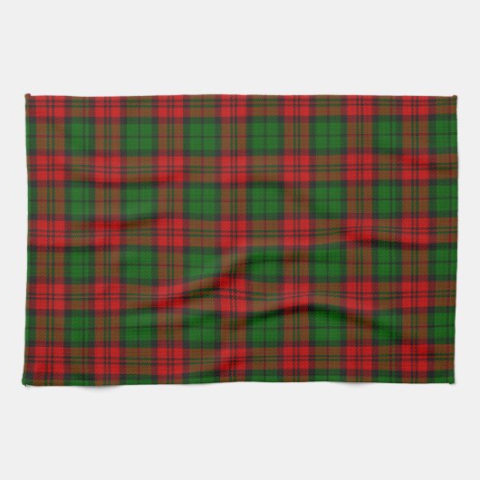 Linge De Cuisine Blackwatch Campbell Tartan Red Green Plaid (Horizontal)