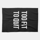 Linge De Cuisine Blanc drôle trop adapté de noir de citations de (Horizontal)